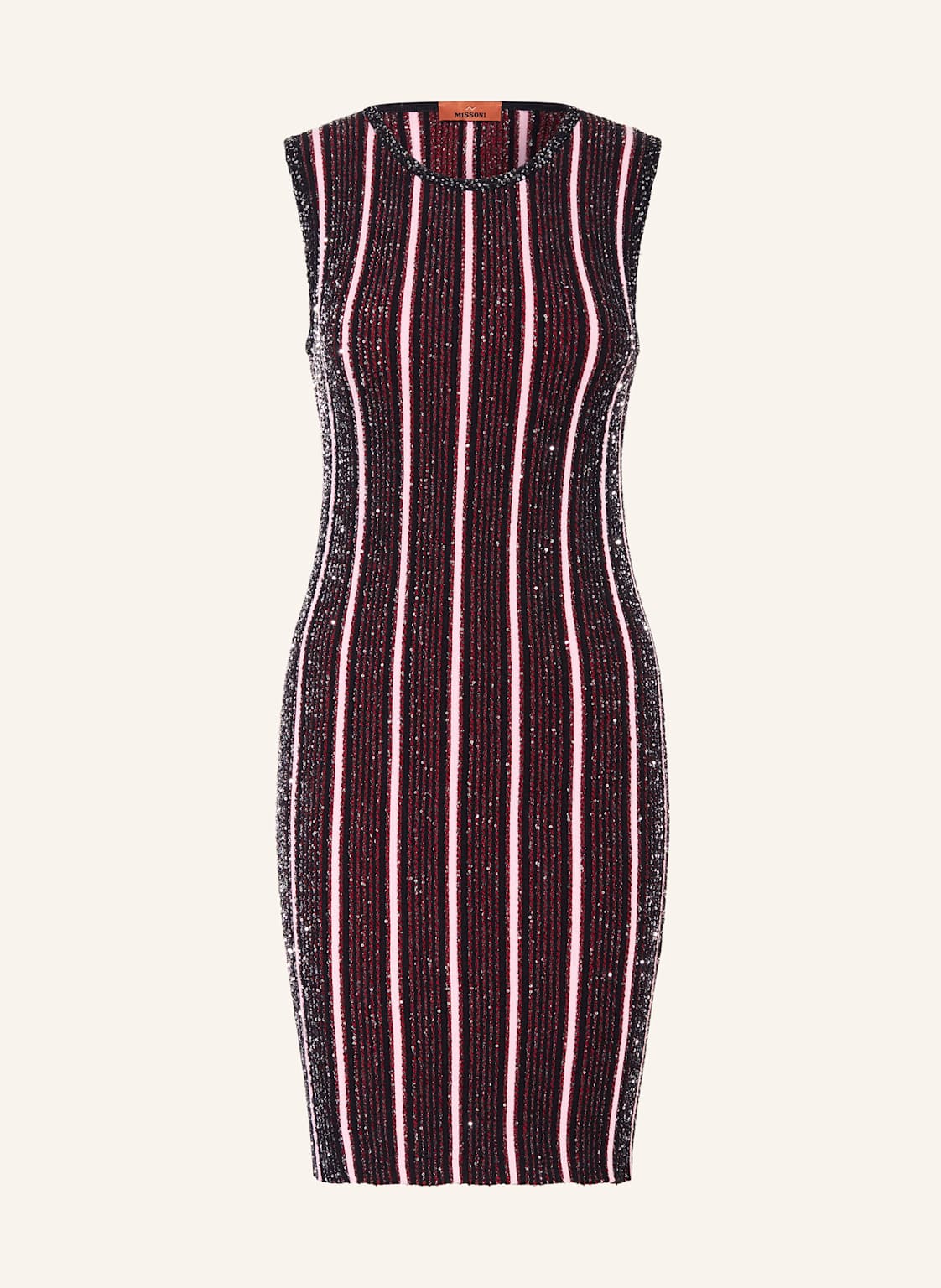 Missoni Strickkleid Mit Pailletten rot von Missoni