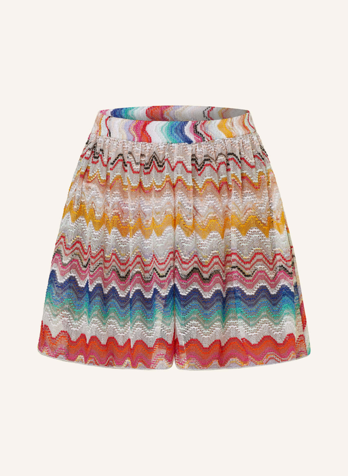 Missoni Strickshorts Mit Glitzergarn weiss von Missoni