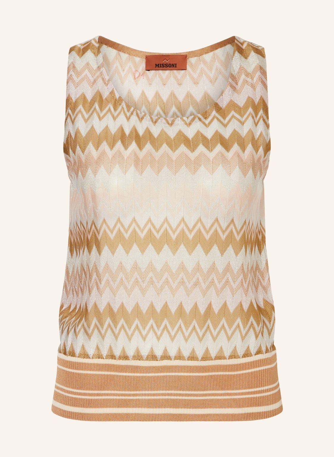 Missoni Stricktop Mit Glitzergarn beige von Missoni