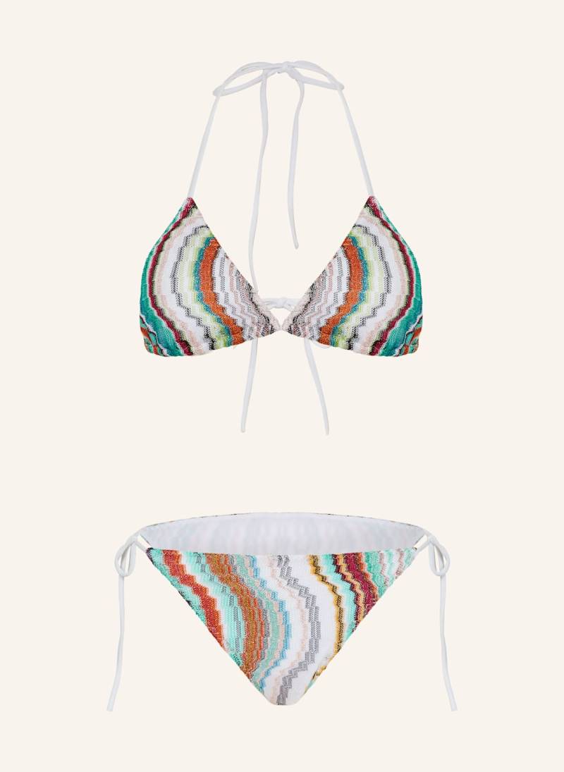 Missoni Triangel-Bikini Mit Glitzergarn braun von Missoni