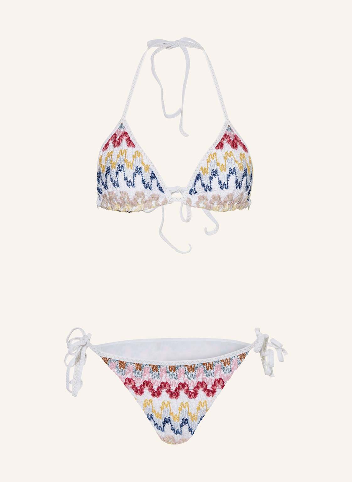 Missoni Triangel-Bikini Mit Glitzergarn pink Missoni Triangel-Bikini Mit Glitzergarn pink von Missoni
