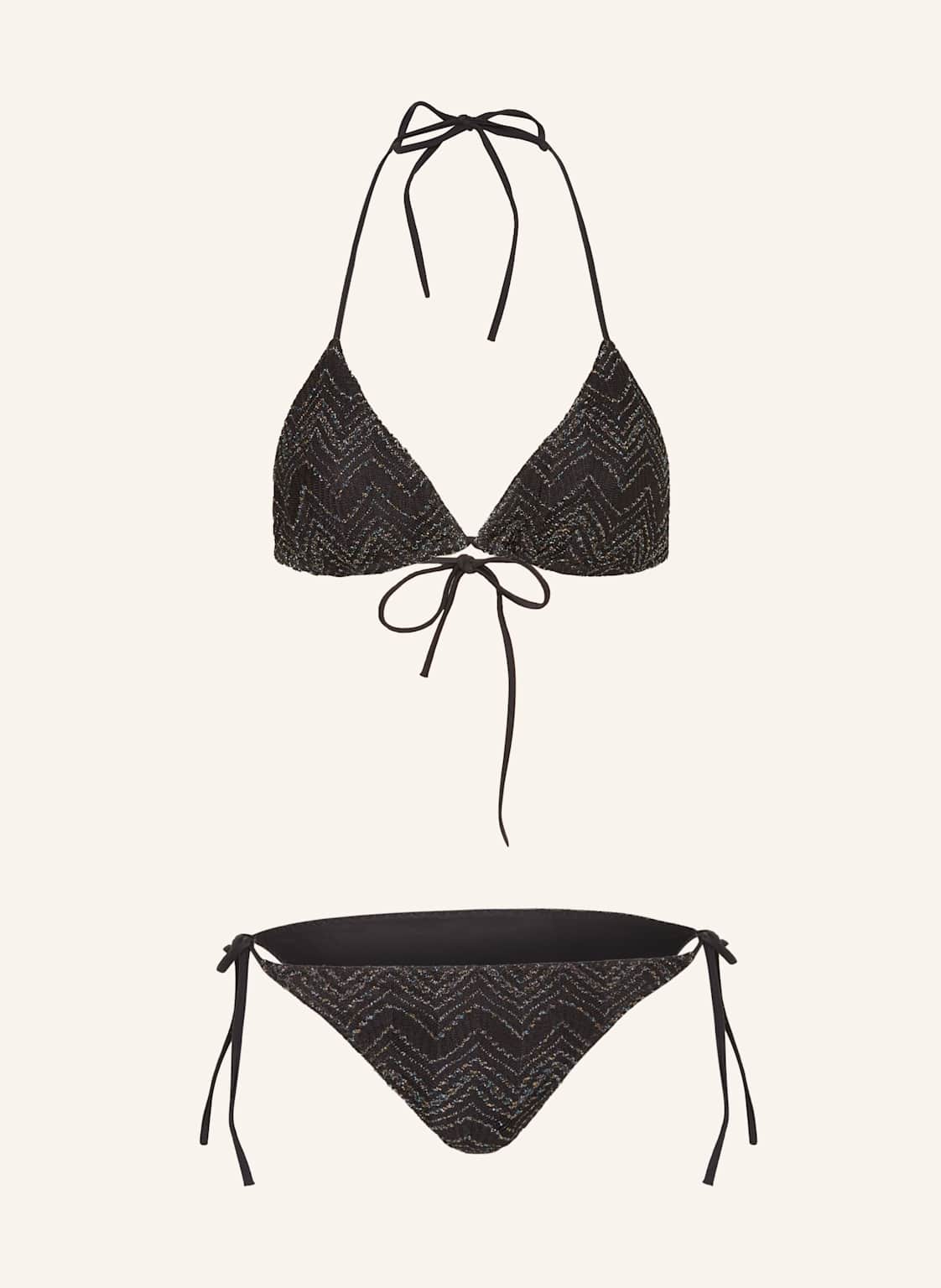 Missoni Triangel-Bikini Mit Glitzergarn schwarz Missoni Triangel-Bikini Mit Glitzergarn schwarz von Missoni