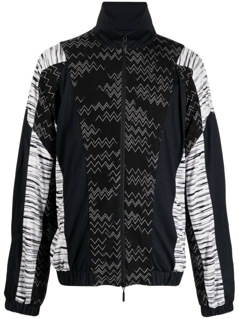 Missoni Zig Zag zip-up jacket - Black von Missoni