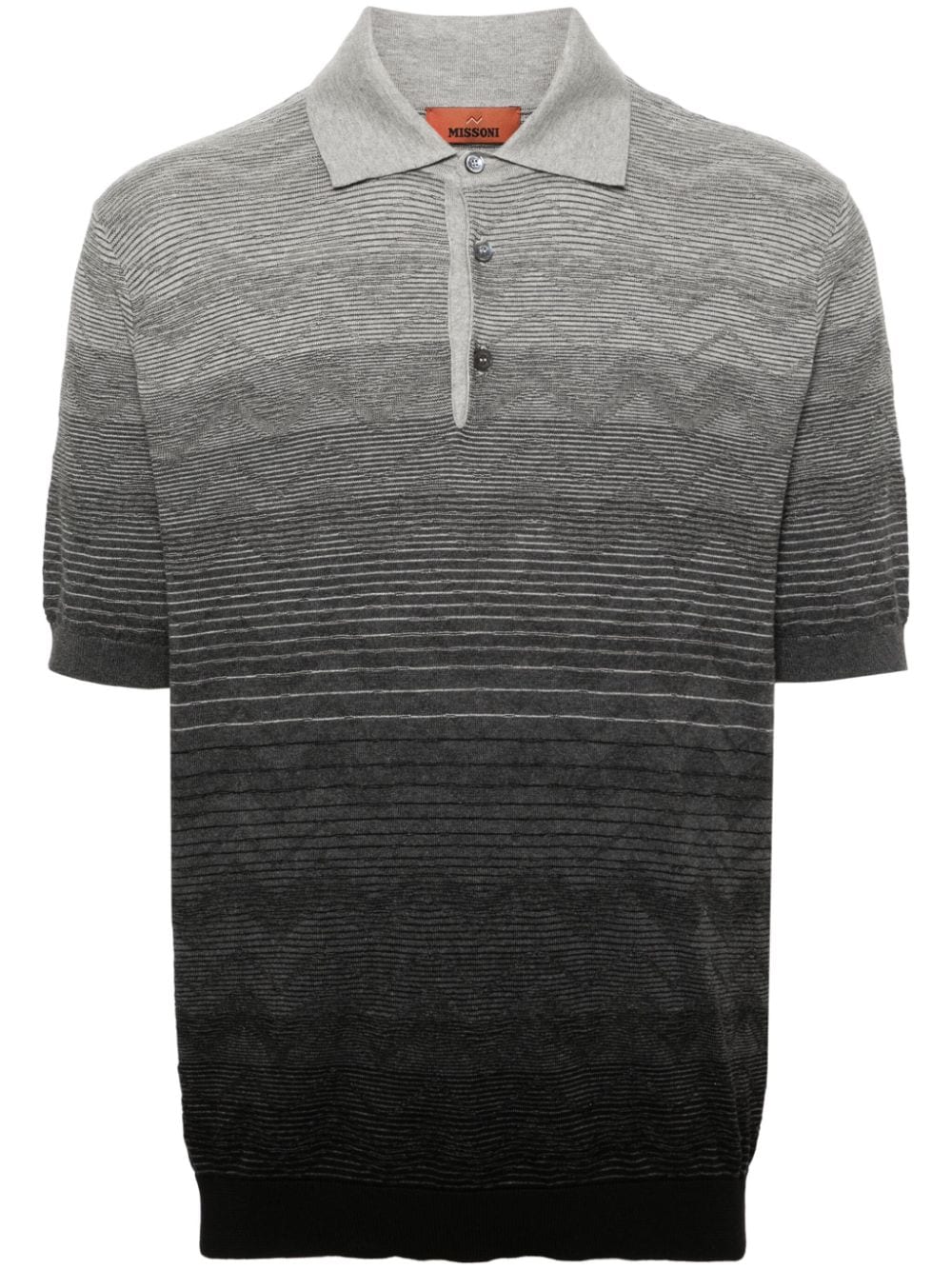 Missoni Zigzag polo shirt - Grey von Missoni