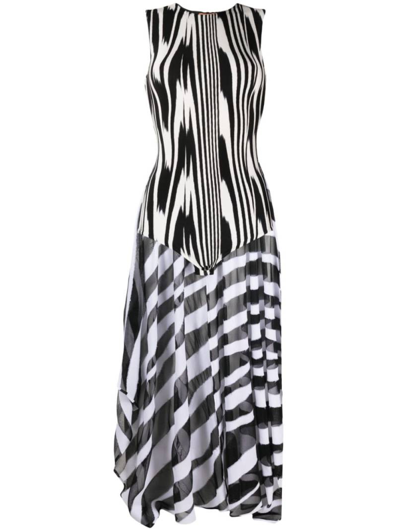 Missoni abstract-print sleeveless bodysuit - Black von Missoni