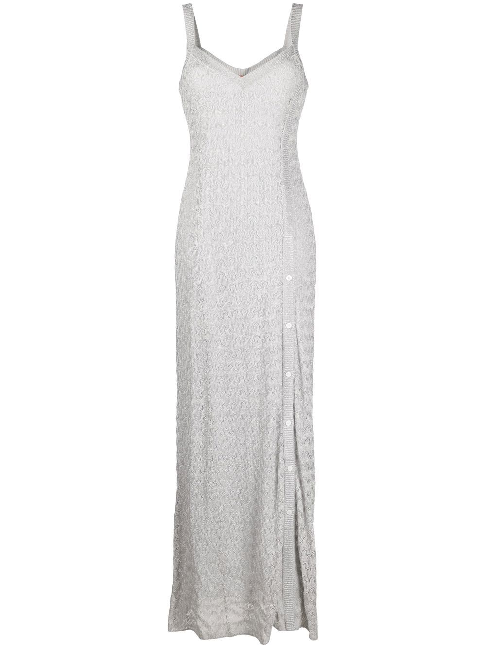 Missoni lamé crochet-knit maxi dress - Silver von Missoni