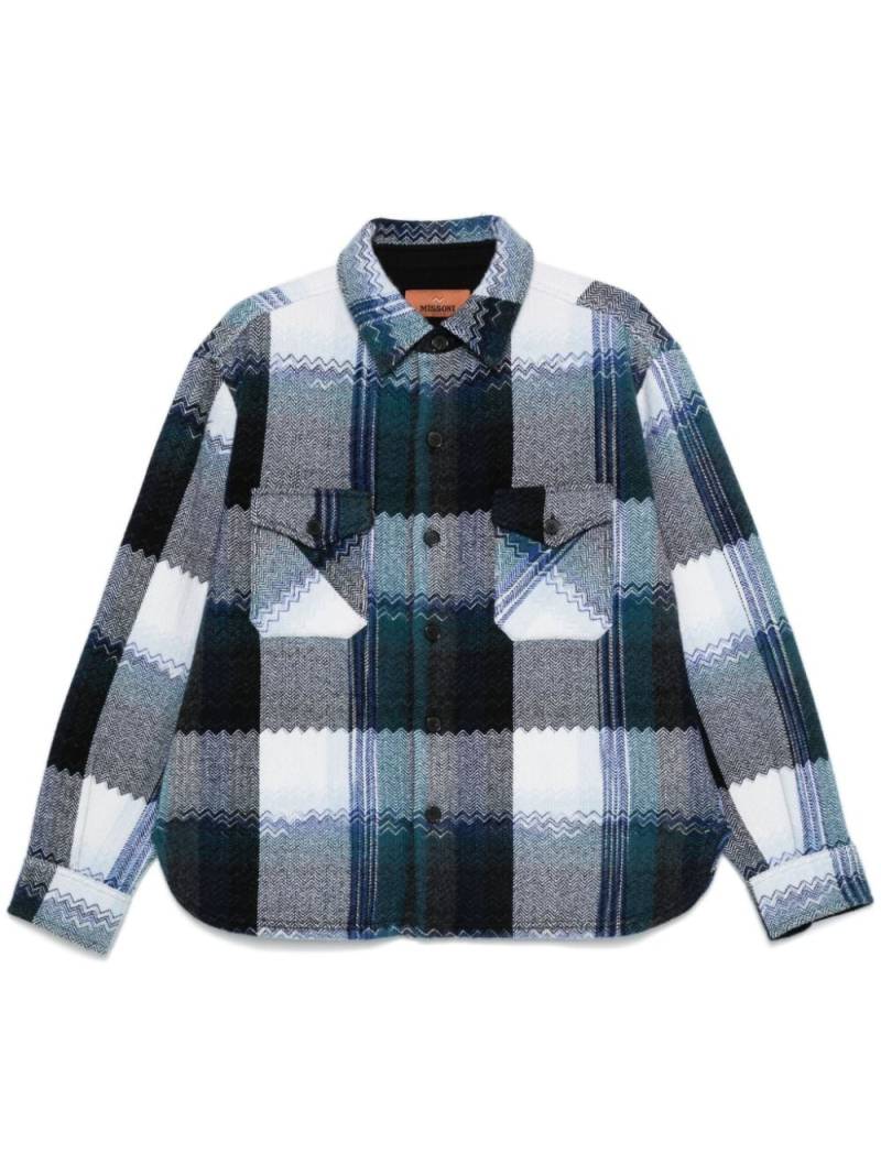 Missoni checked shirt - Blue von Missoni