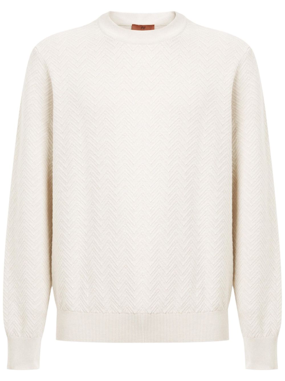 Missoni chevron cotton jumper - White von Missoni