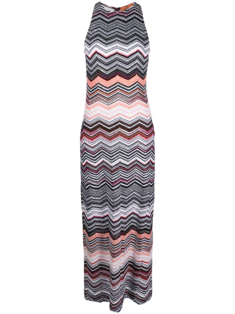 Missoni zigzag knitted dress - Black von Missoni