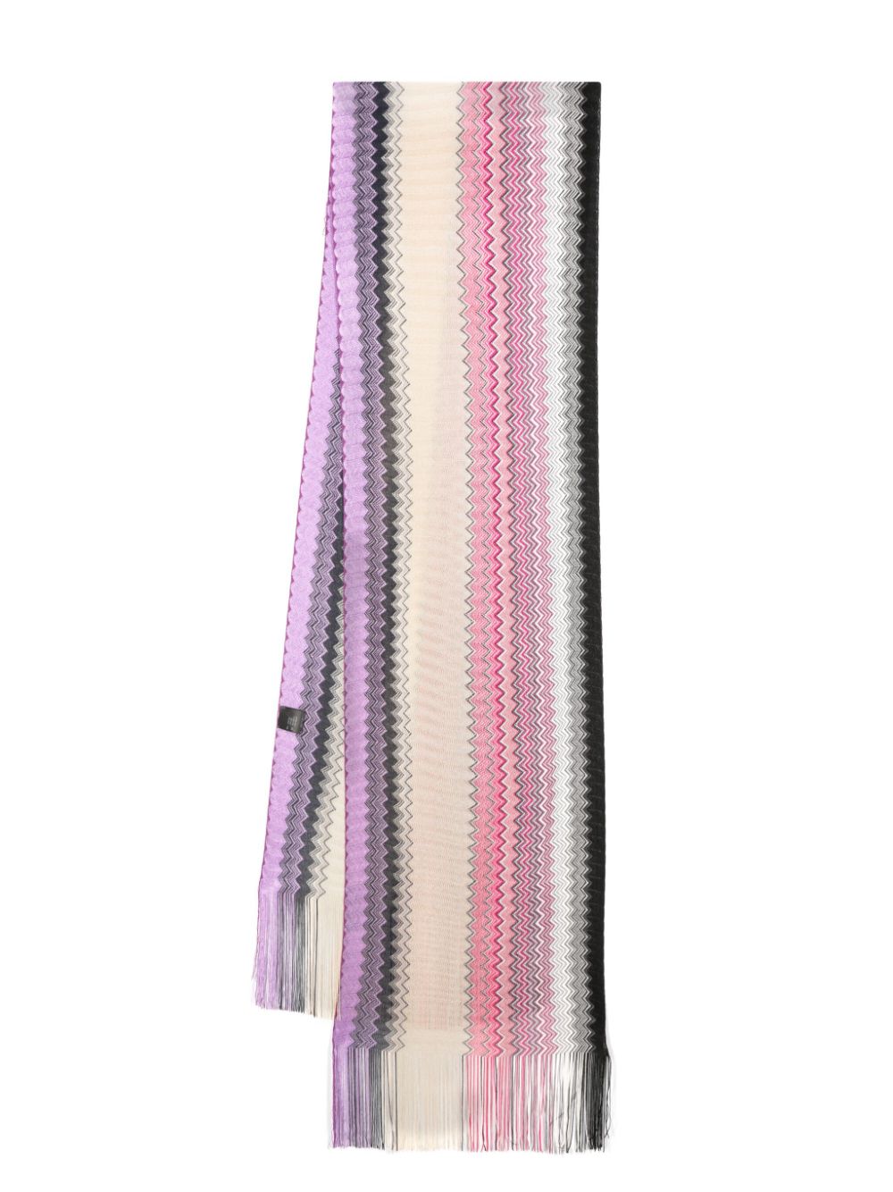 Missoni chevron-knit scarf - Pink von Missoni