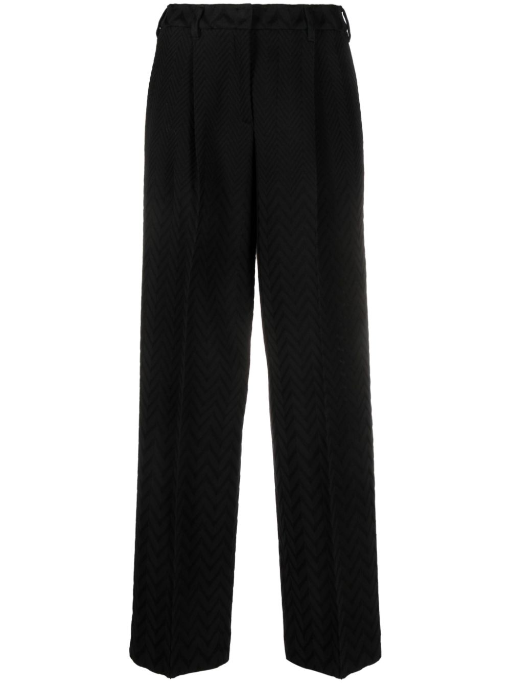 Missoni chevron straight-leg trousers - Black von Missoni