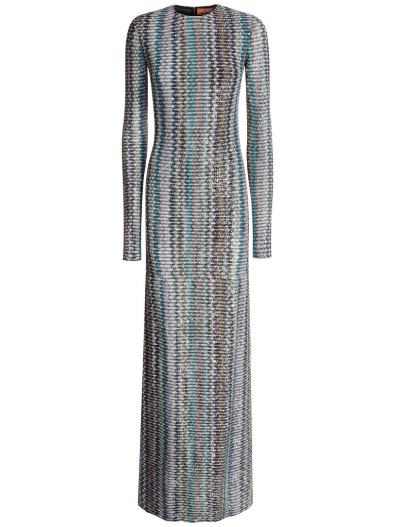 Missoni cut out-detail sequinned dress - Grey von Missoni