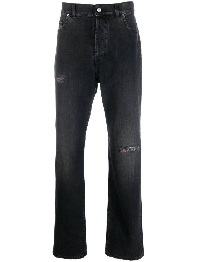 Missoni distressed straight-leg jeans - Black von Missoni