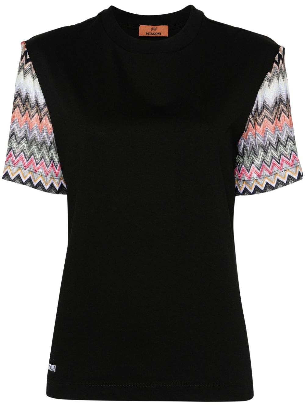 Missoni embroidered-logo cotton T-shirt - Black von Missoni