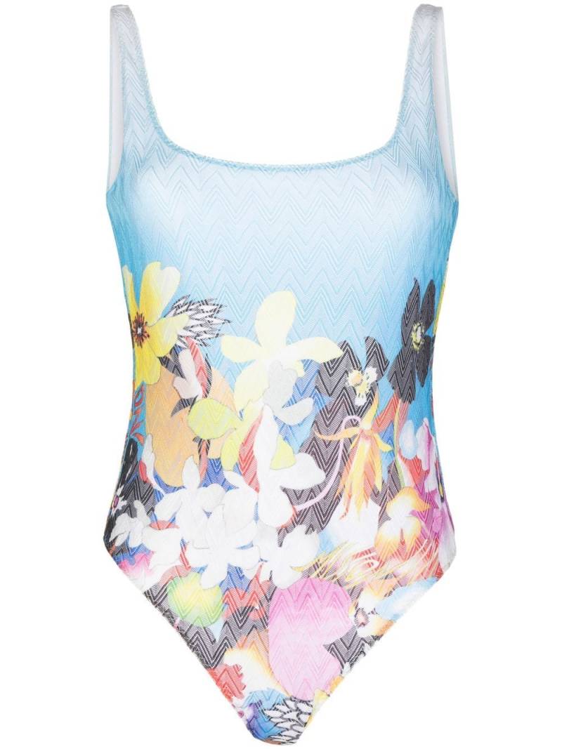 Missoni floral-print U-neck bodysuit - Multicolour von Missoni