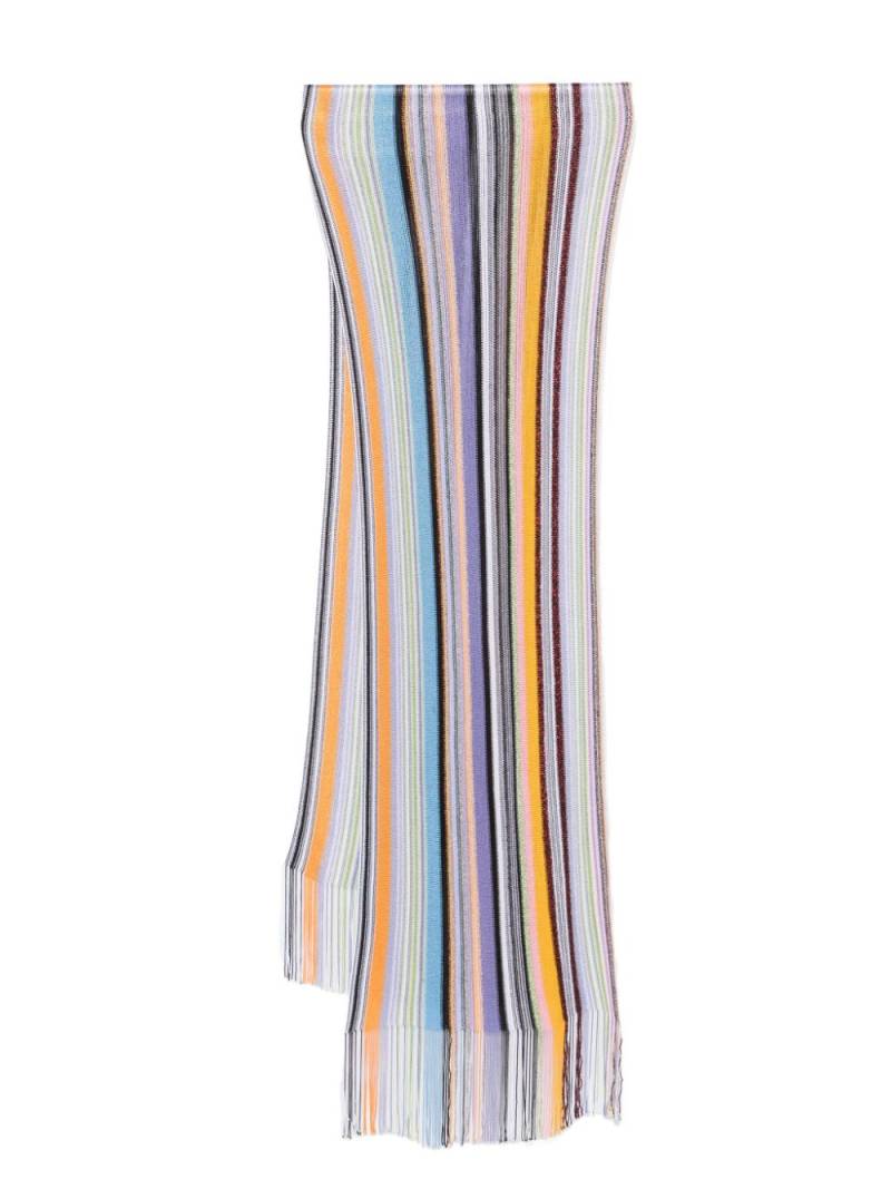 Missoni fringed scarf - Blue von Missoni