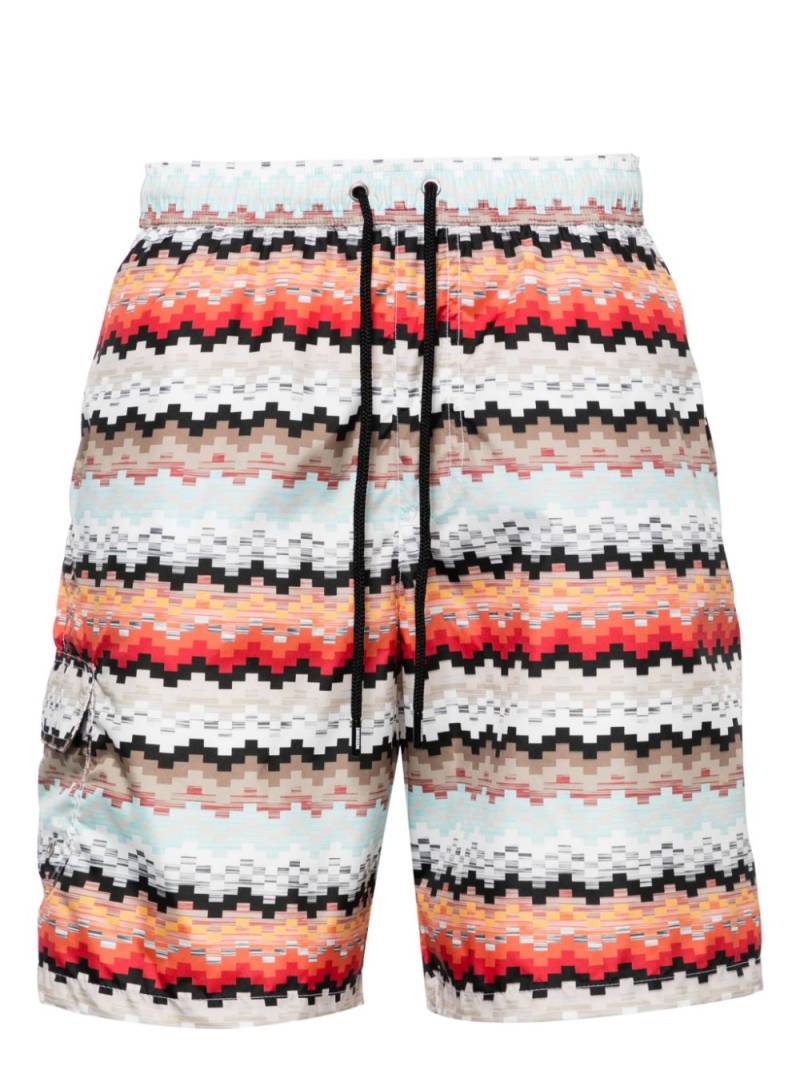 Missoni graphic-print swim shorts - Orange von Missoni