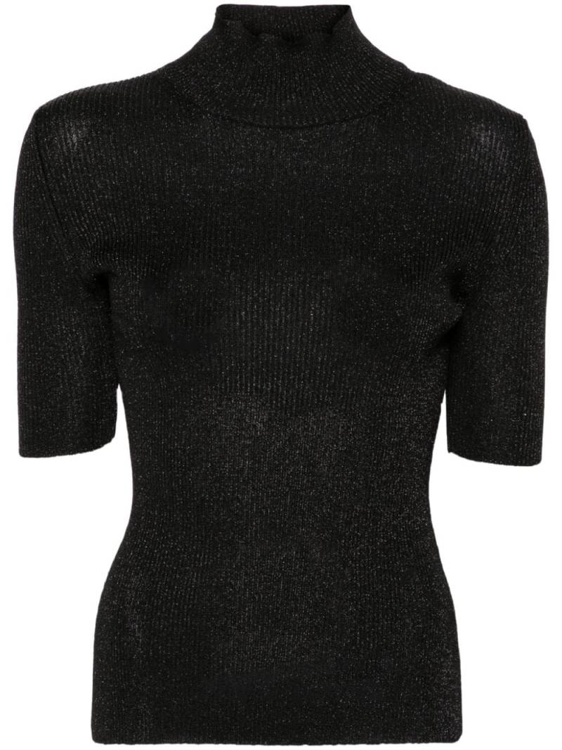 Missoni high neck glitter-detail top - Black von Missoni