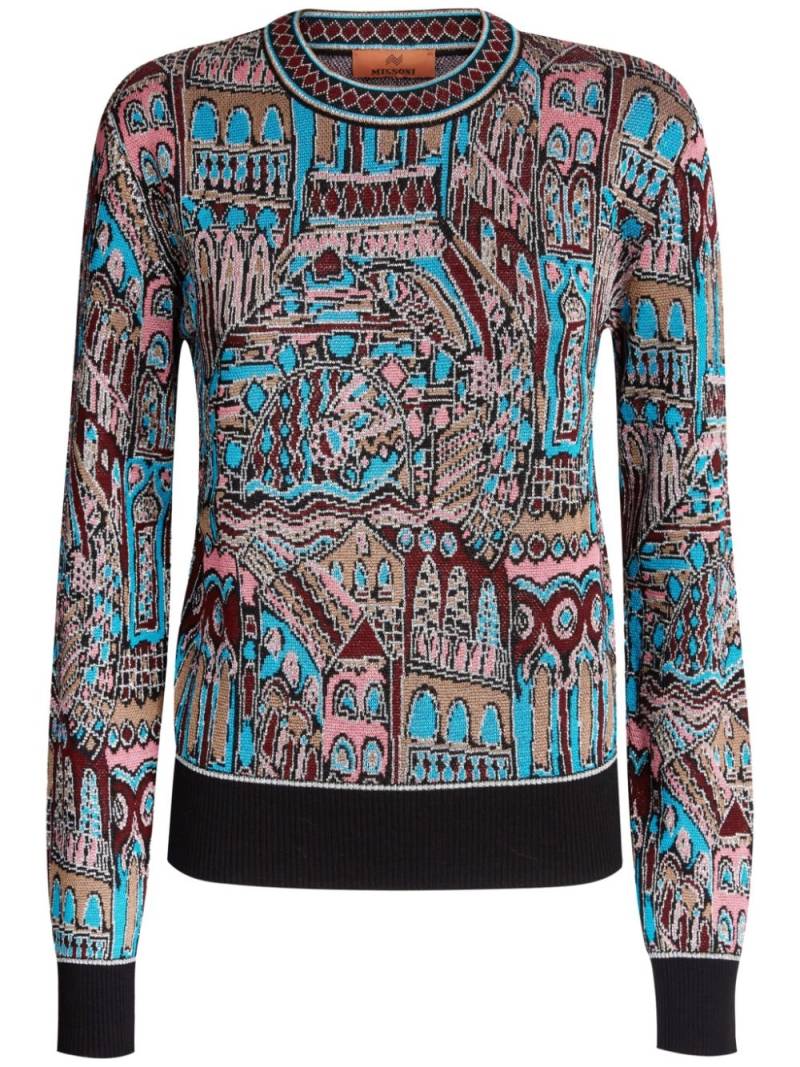 Missoni jacquard sweater - Blue von Missoni