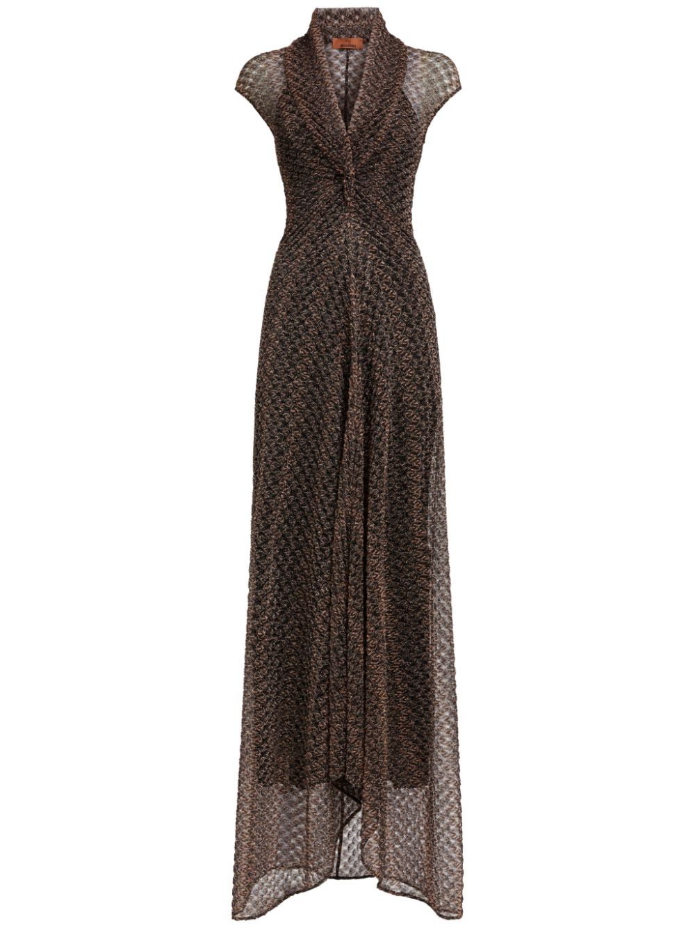 Missoni lamé lace maxi dress - Black von Missoni