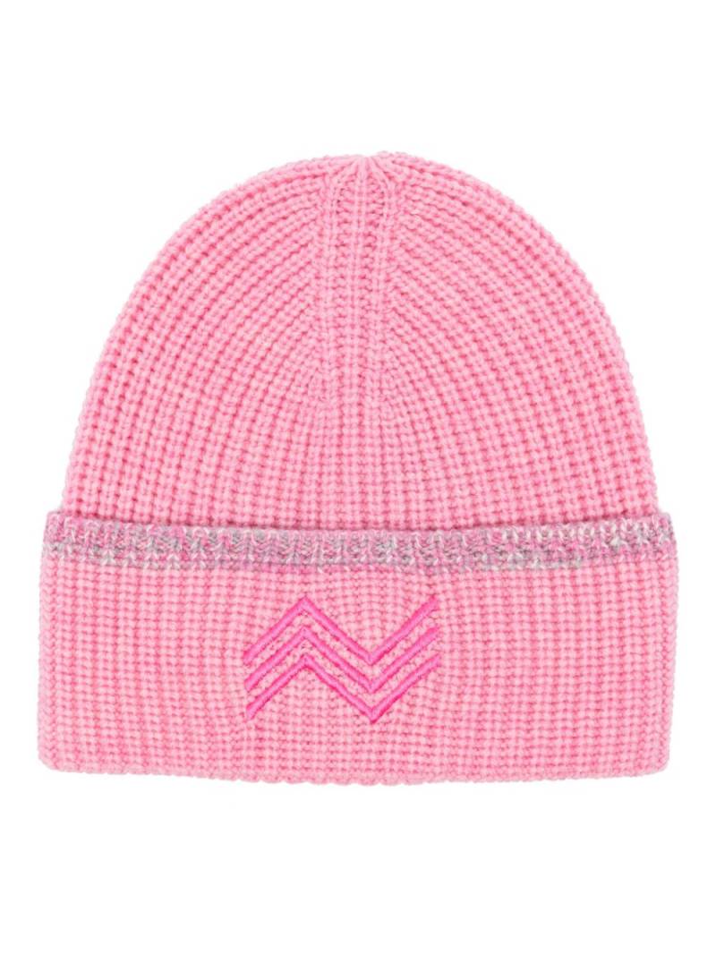 Missoni logo-embroidered beanie - Pink von Missoni