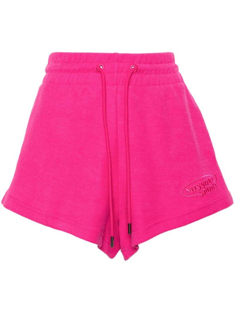 Missoni logo-embroidered cotton shorts - Pink von Missoni