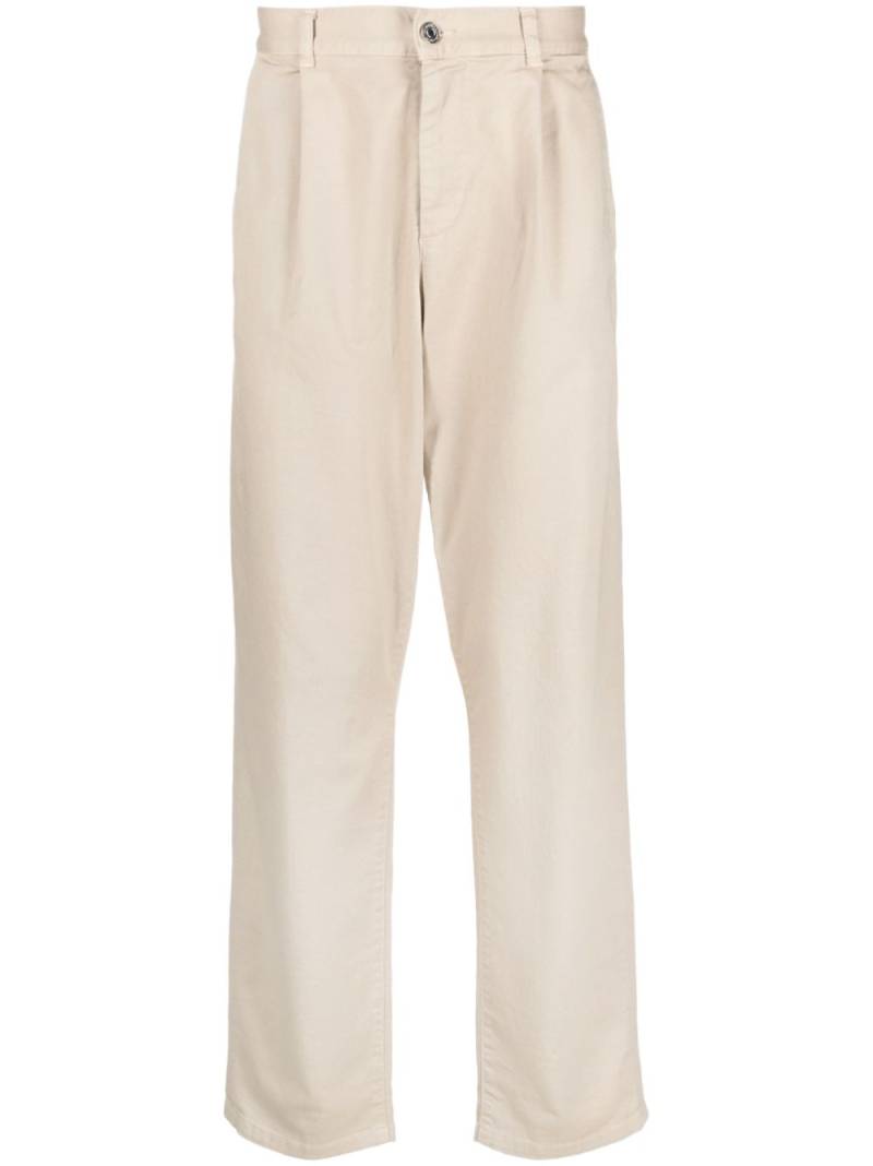 Missoni logo-embroidered mid-rise chinos - Neutrals von Missoni