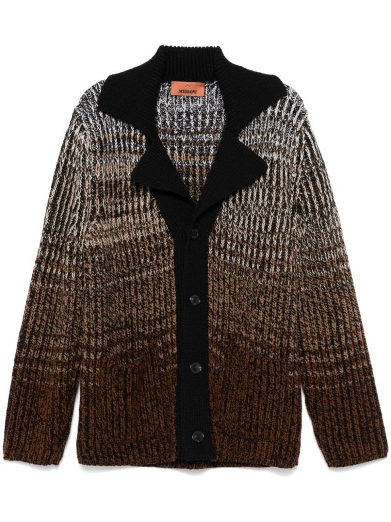 Missoni mélange wool cardigan - Brown von Missoni