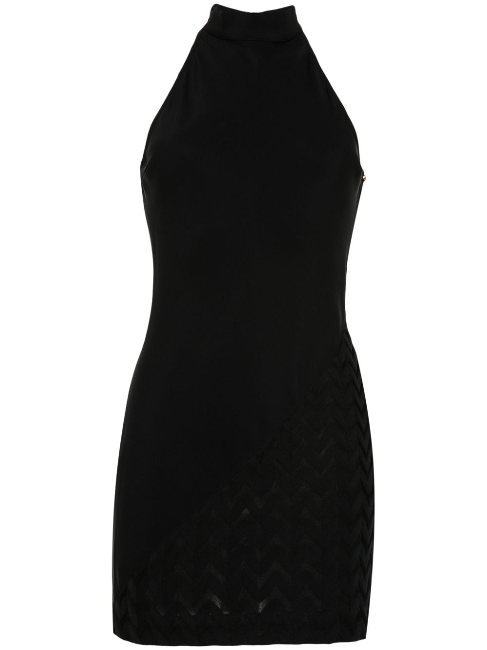 Missoni panelled mock-neck minidres - Black von Missoni