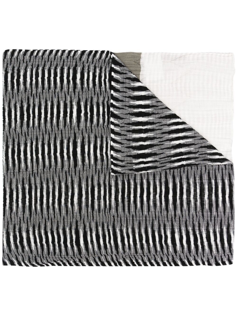 Missoni patch-work embroidered scarf - Black von Missoni