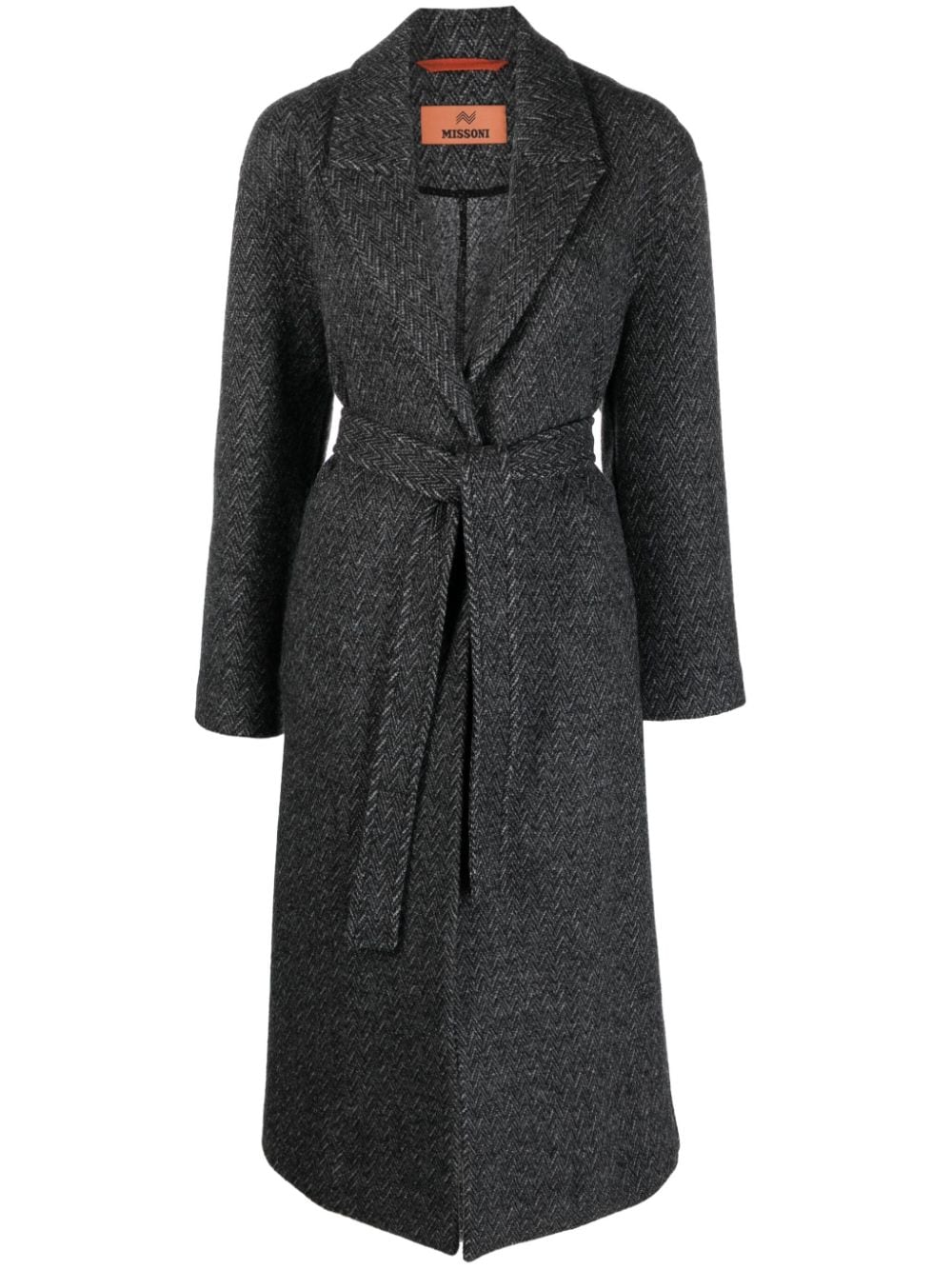 Missoni peak-lapels wool coat - Grey von Missoni