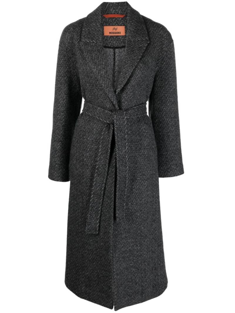 Missoni peak-lapels wool coat - Grey von Missoni