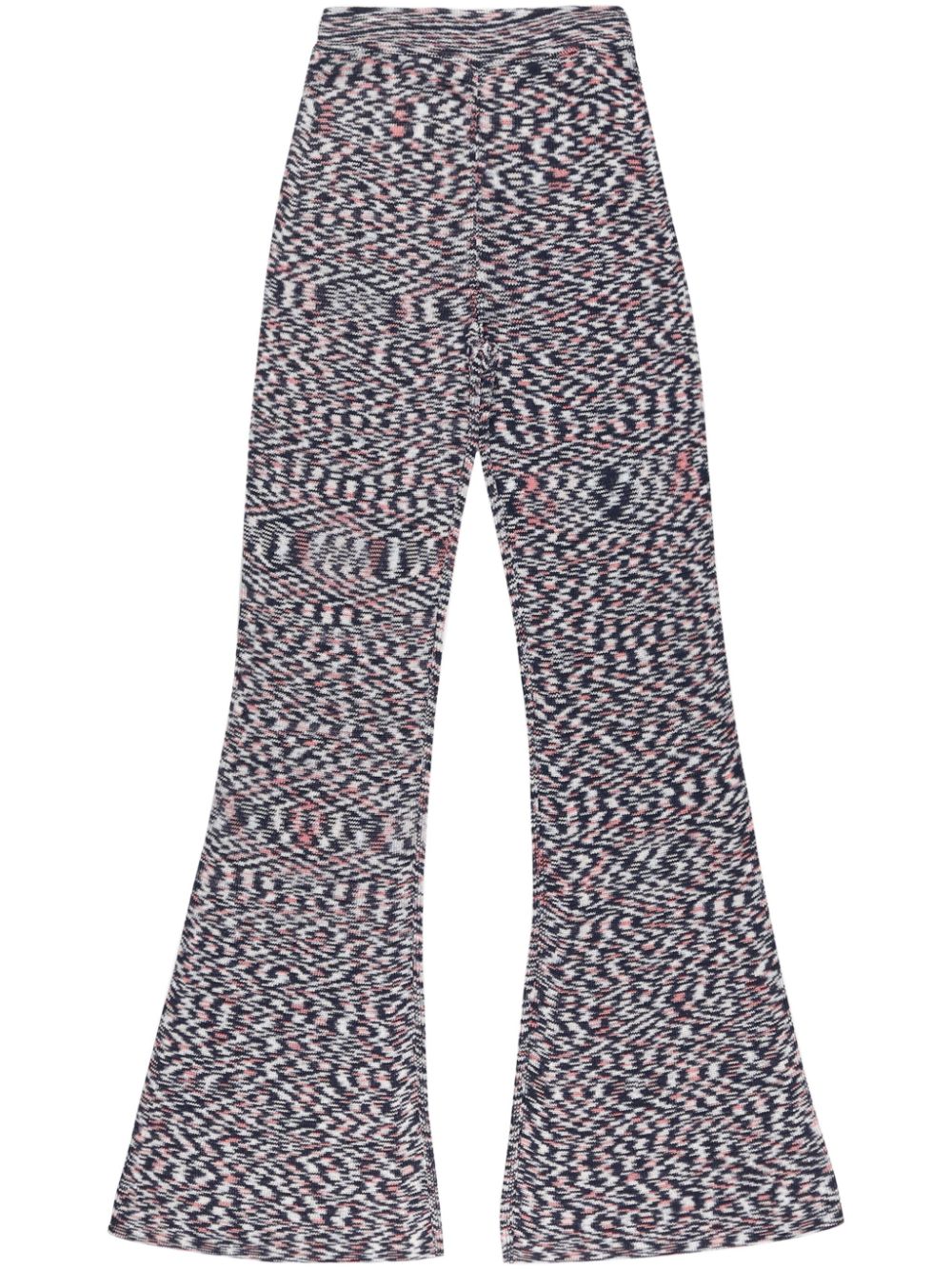 Missoni printed flared trousers - Black von Missoni