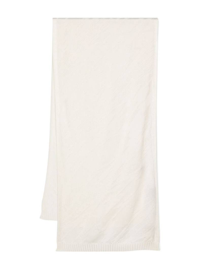 Missoni rectangle-shape scarf - White von Missoni