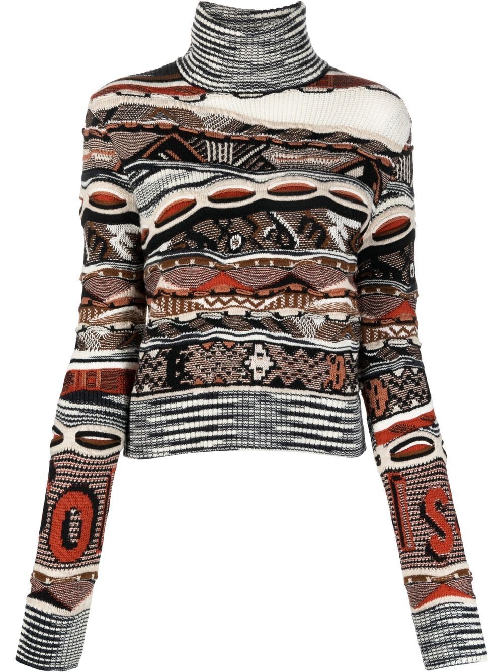 Missoni roll-neck knitted jumper - Brown von Missoni