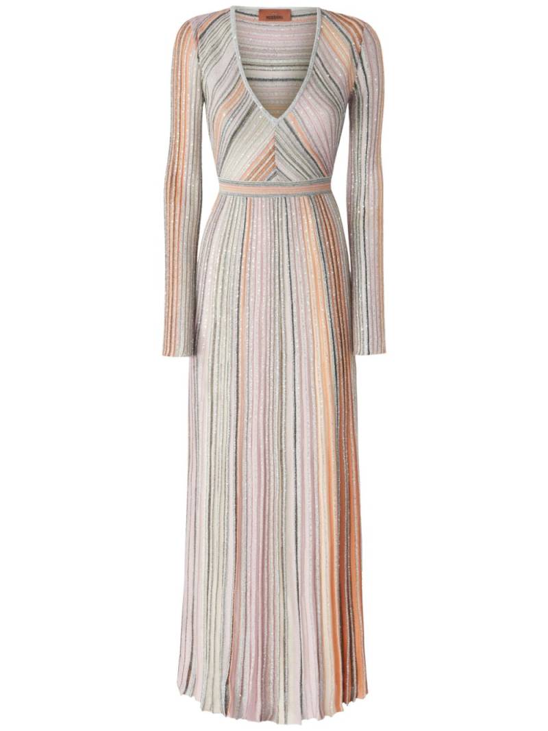 Missoni sequin-embellished maxi dress - Neutrals von Missoni