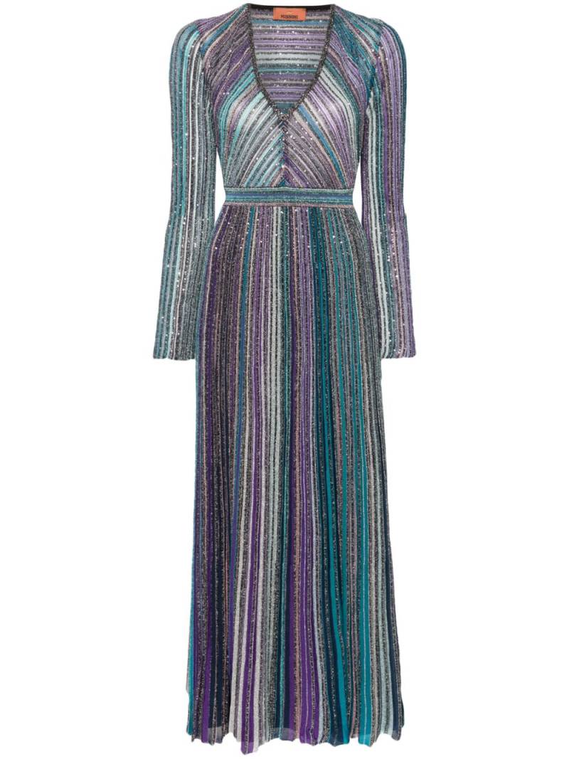 Missoni sequin-embellished maxi dress - Blue von Missoni