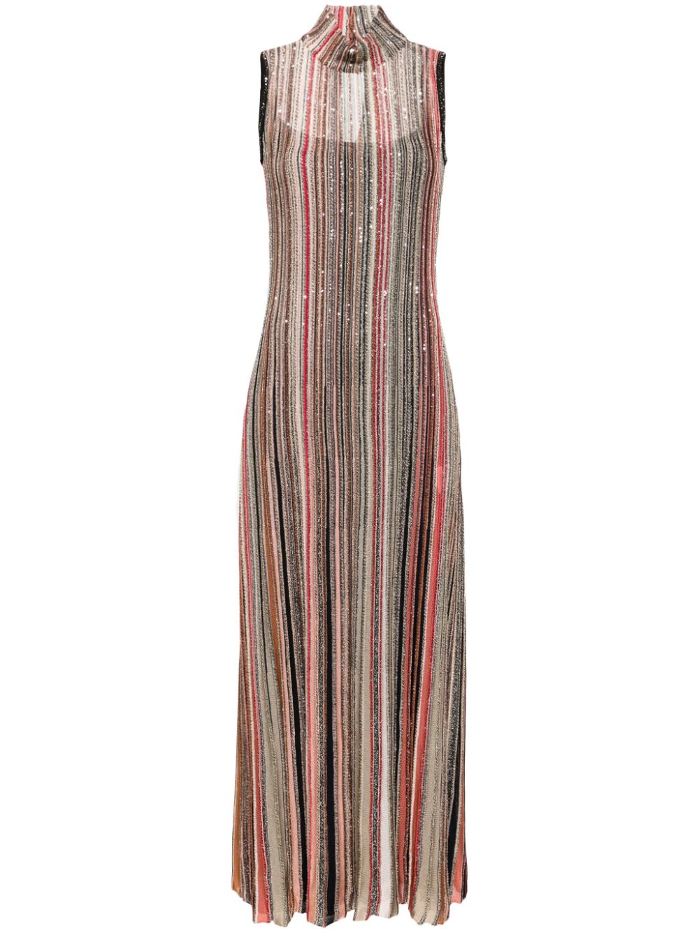 Missoni sequin-embellished striped dress - Black von Missoni