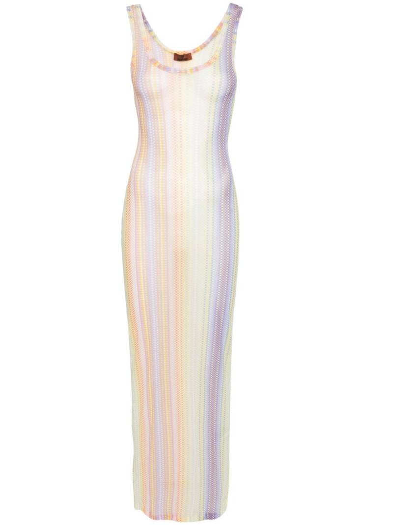 Missoni sheer mesh maxi dress - Yellow von Missoni