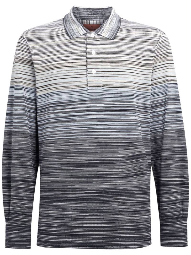 Missoni slub cotton polo shirt - Grey von Missoni