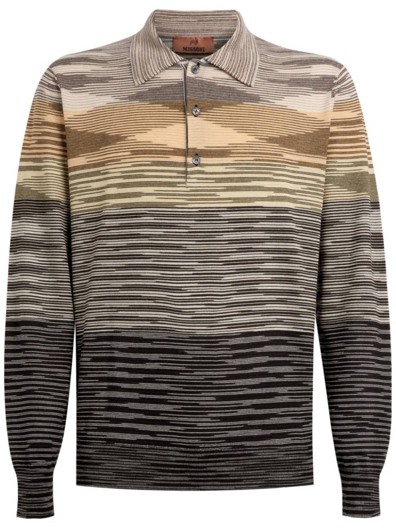 Missoni slub wool polo shirt - Multicolour von Missoni