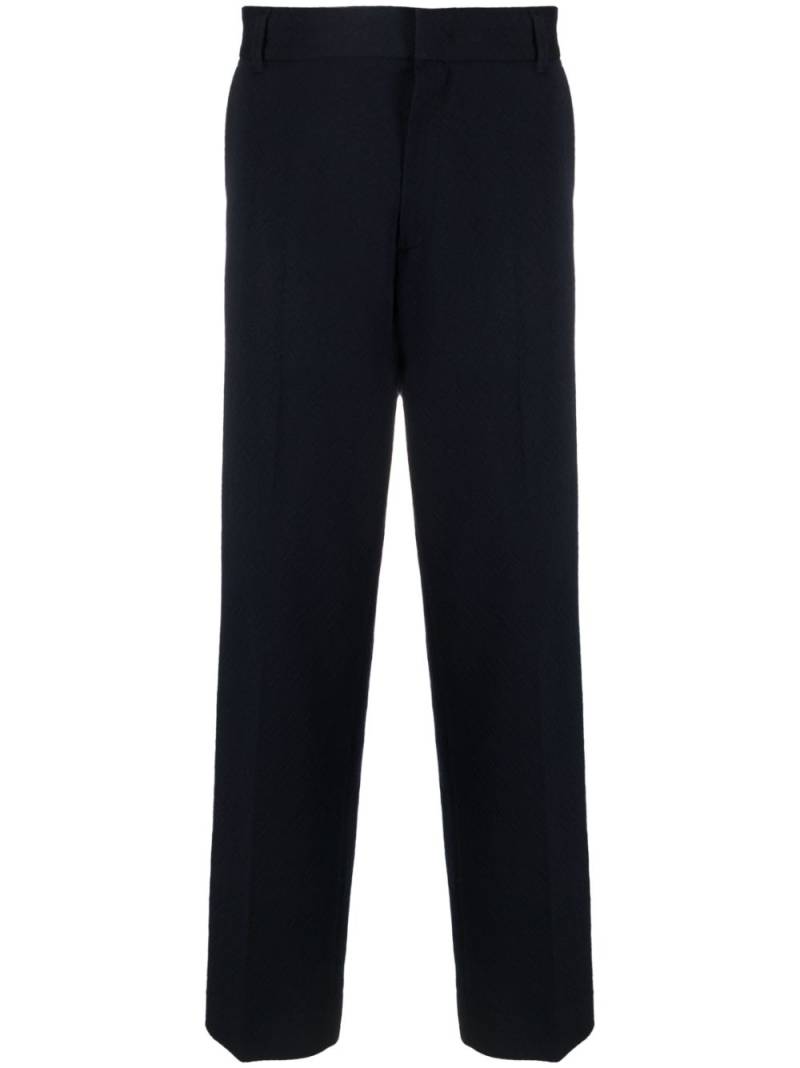 Missoni straight-leg wool-blend trousers - Blue von Missoni