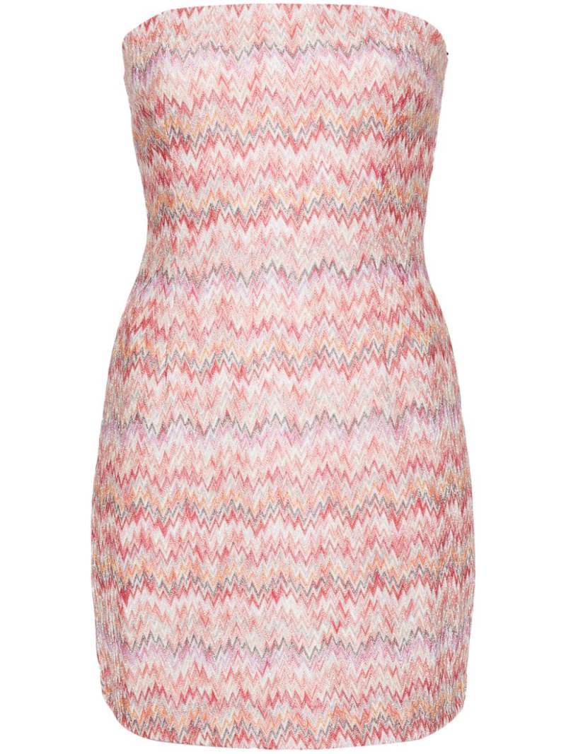 Missoni strapless mini dress - Pink von Missoni