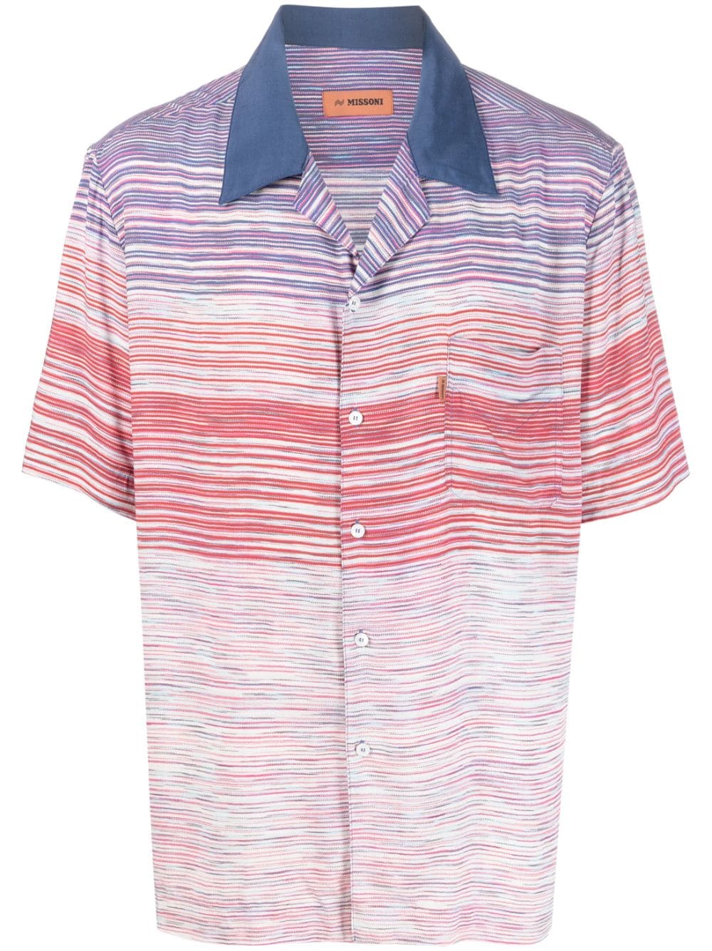 Missoni stripe-pattern shirt - Blue von Missoni