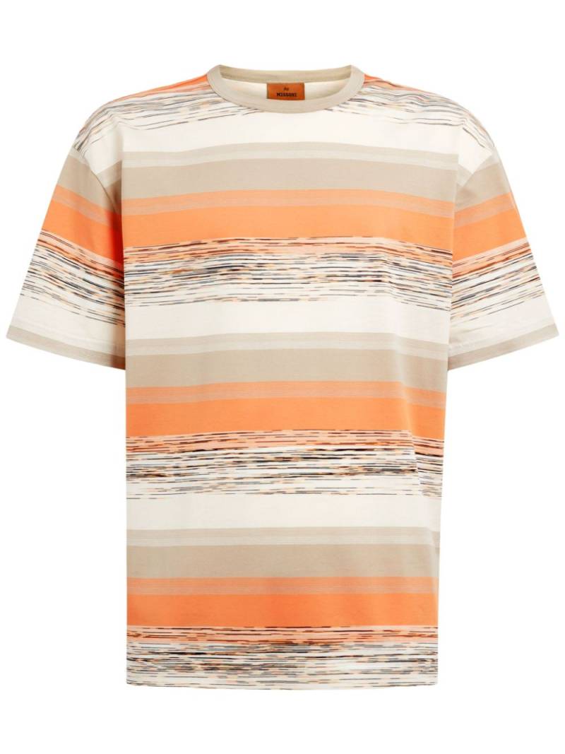 Missoni striped cotton T-shirt - Orange von Missoni