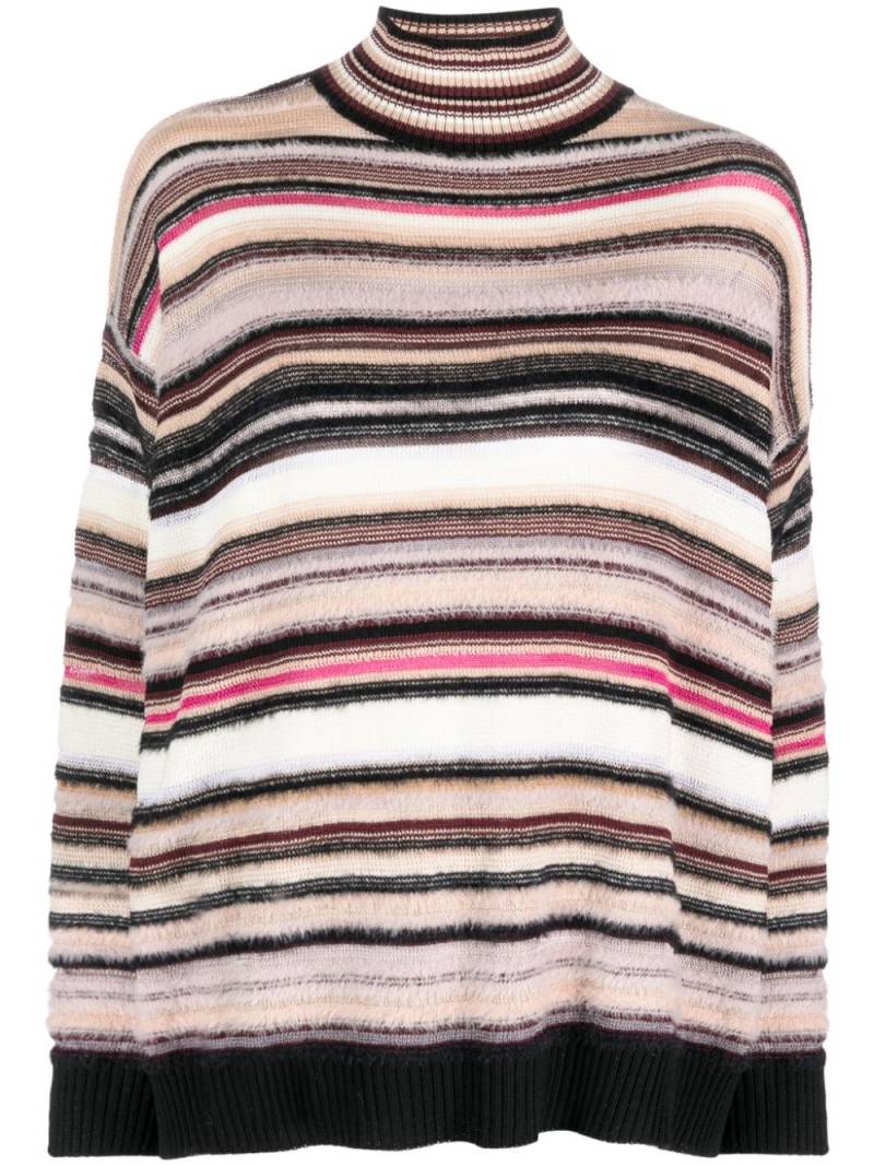 Missoni striped crochet-knit jumper - Black von Missoni