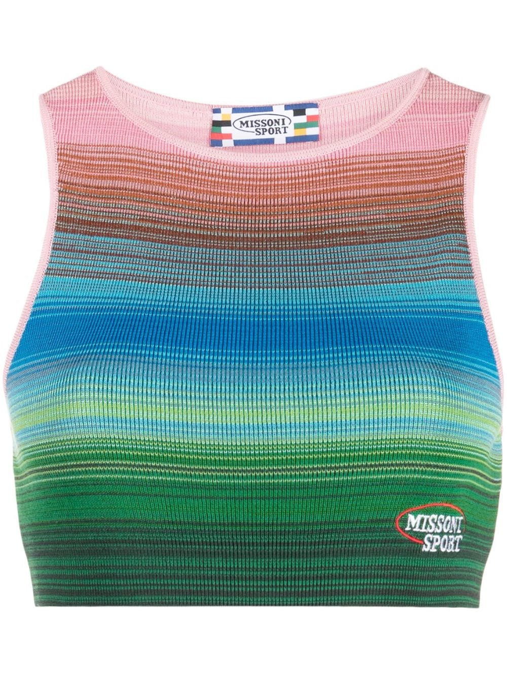 Missoni striped cropped tank top - Pink von Missoni