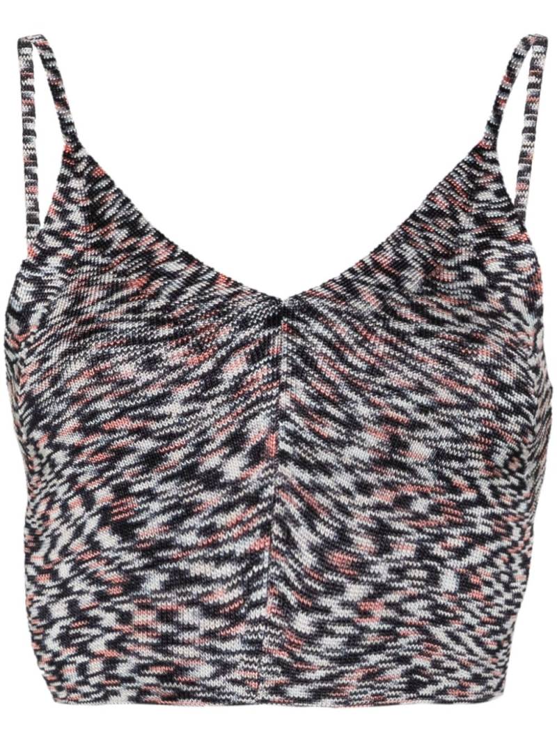 Missoni tied-around cropped top - Blue von Missoni