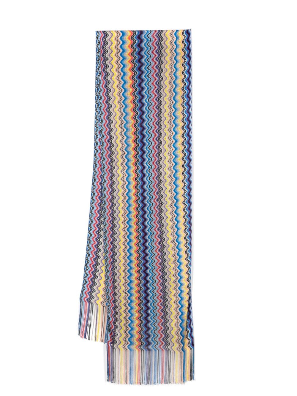 Missoni wave-pattern scarf - Blue von Missoni