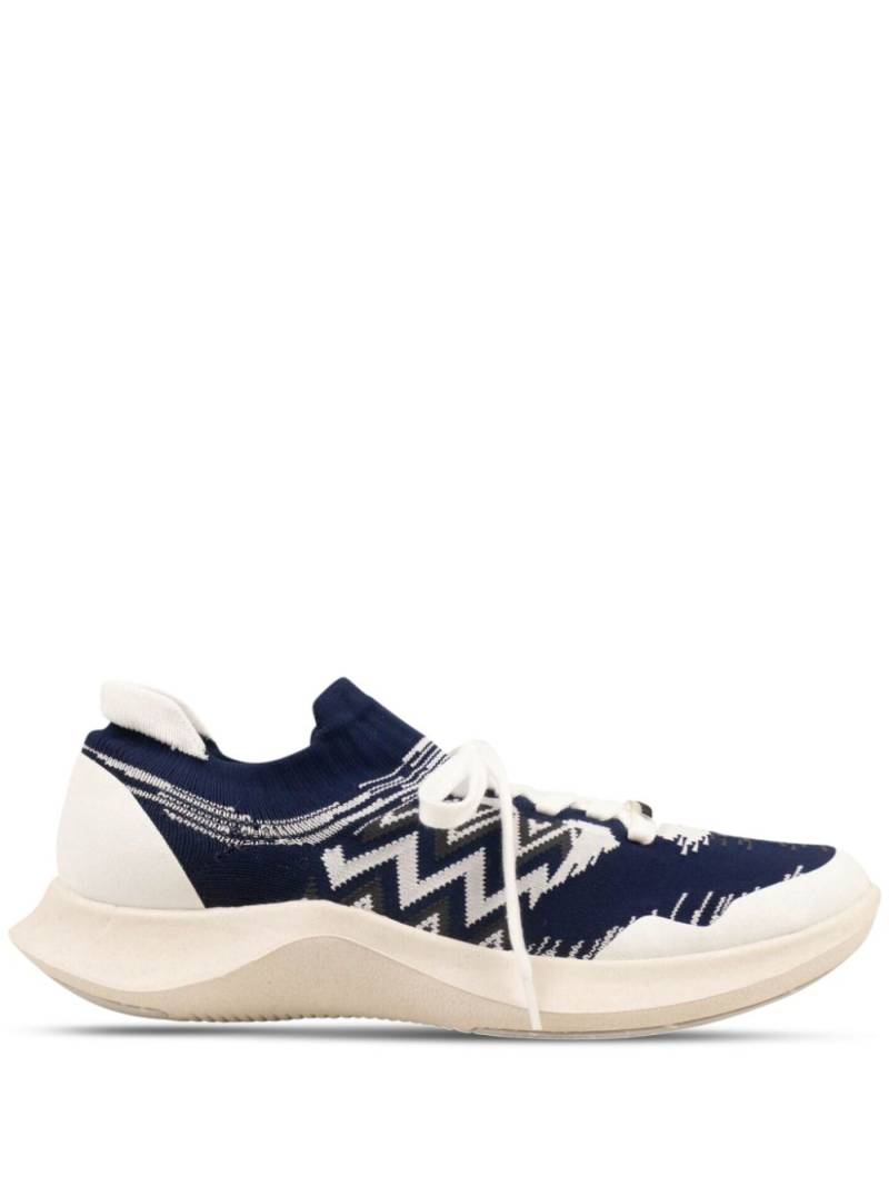 Missoni x ACBC zigzag knitted sneakers - Blue von Missoni